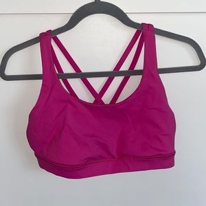 Lululemon Sonic pink energy bra